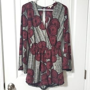 Long, Flare Sleeve Romper